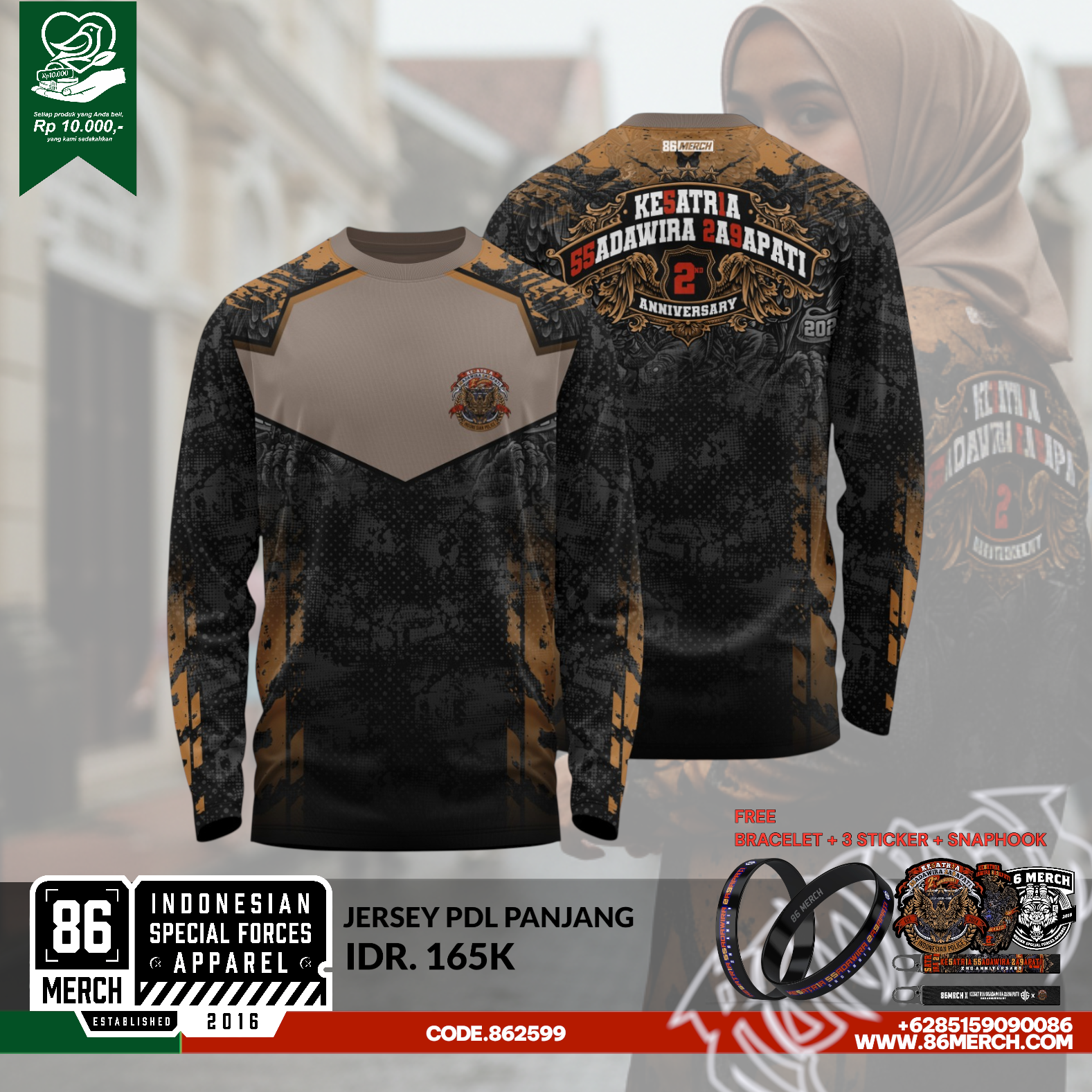 JERSEY PDL KESATRIASADAWIRA 2nd ANNIVERSARY