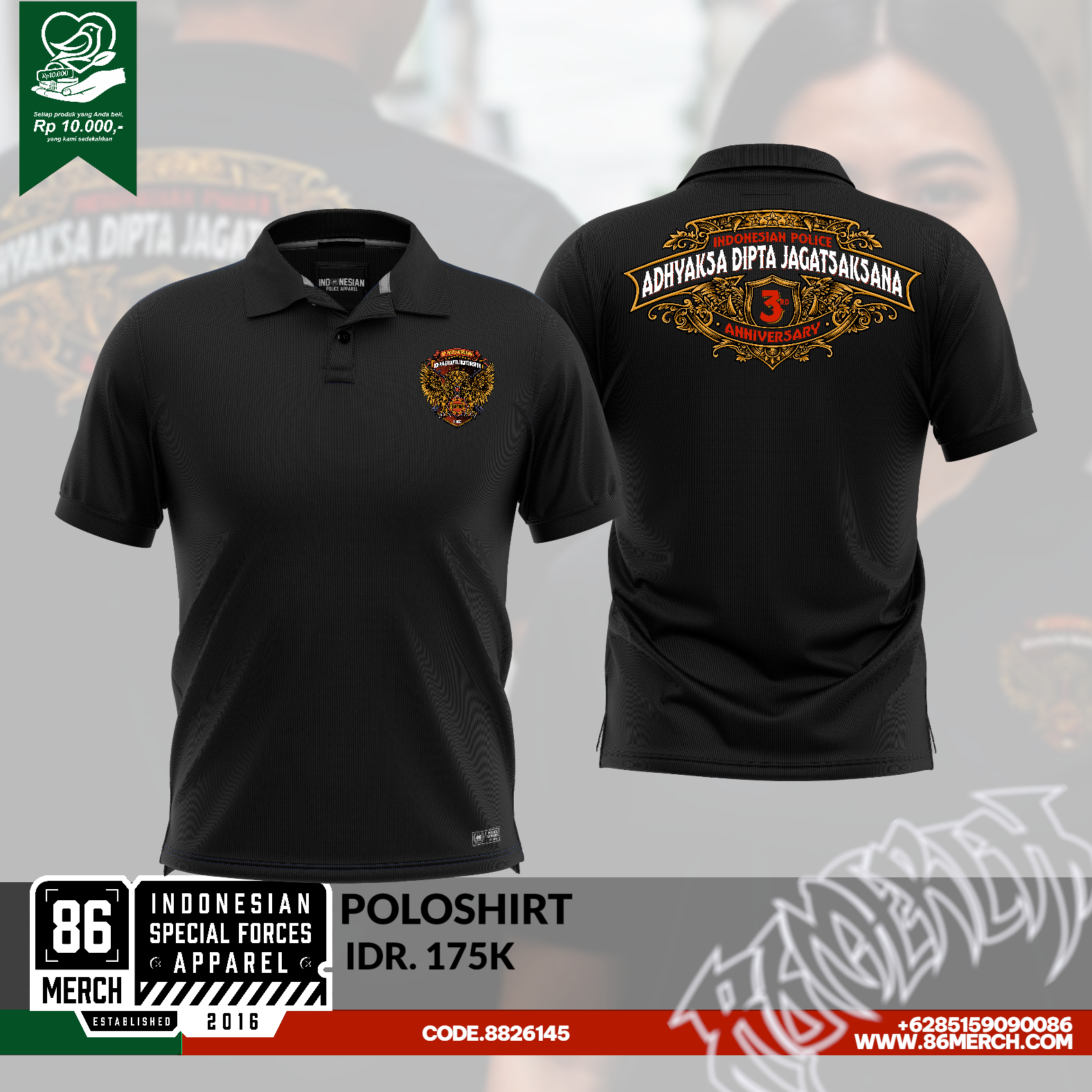 POLOSHIRT ADHYAKSA DIPTA JAGATSAKSANA 3th ANNIV