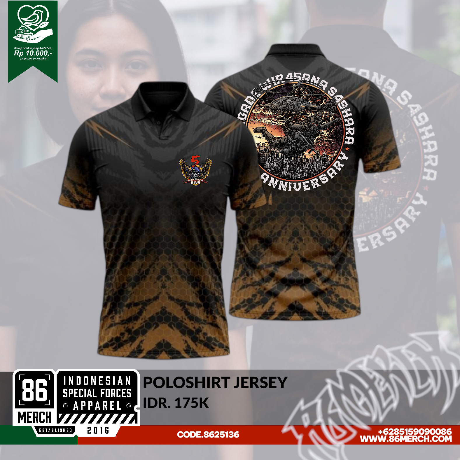 POLOSHIRT JERSEY BWS 5th ANNIV