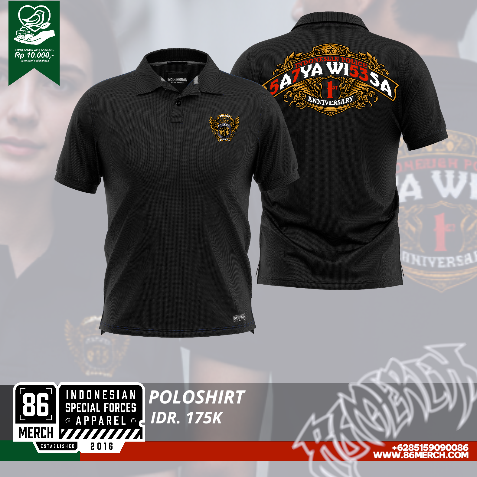 POLOSHIRT  SATYA WISESA 1ST ANNIVERSARY