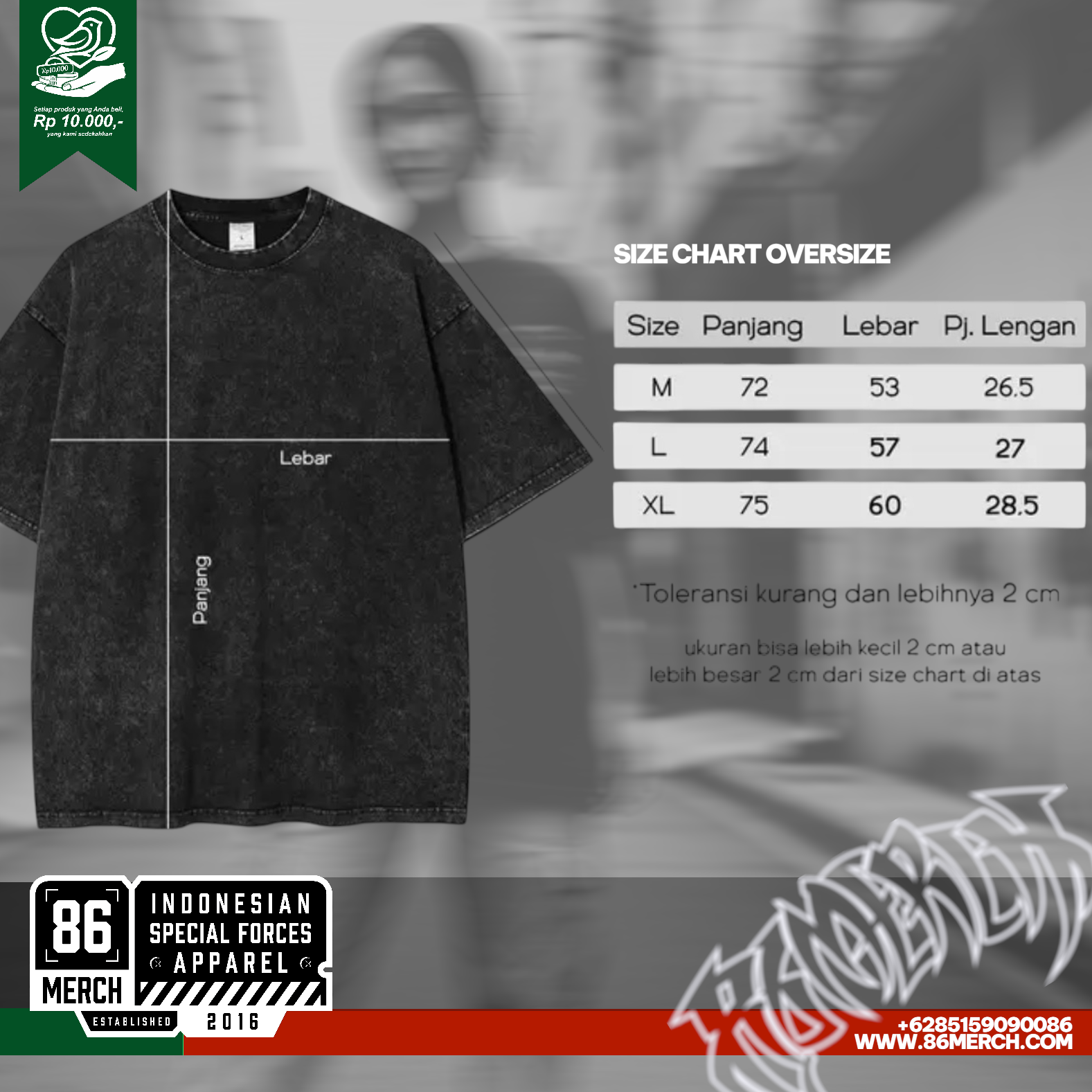 TSHIRT S440DARA OVERSIZE SATOE DEKADE V1