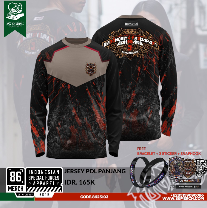 JERSEY PDL RA53NDRIY4 9A2DAPA7I ADH16ANA 3TH ANNIVERSARY