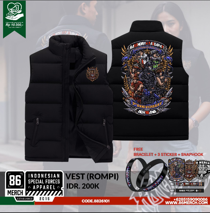 VEST (ROMPI) RA53NDRIY4 9A2DAPA7I ADH16ANA 3TH ANNIVERSARY