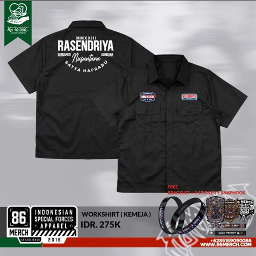 Image of KEMEJA WORKSHIRT RA53NDRIY4 9A2DAPA7I ADH16ANA 3TH ANNIVERSARY 