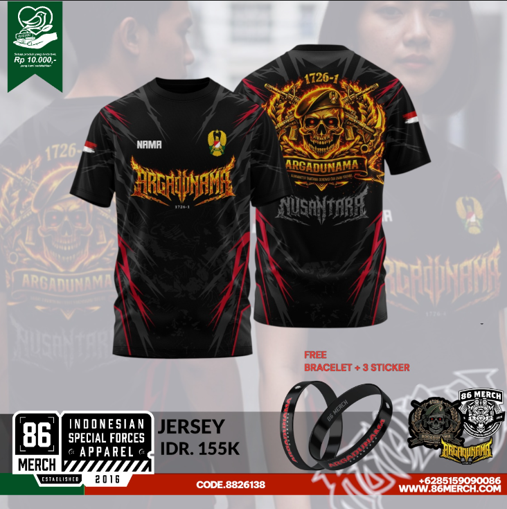TSHIRT JERSEY ARGADUNAMA NUSANTARA