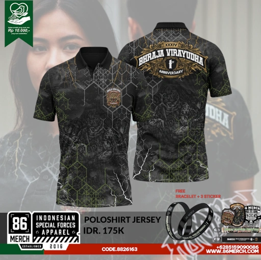 Image of POLOSHIRT JERSEY BHRAJA VIRAYUDHA 1st ANNIVERSARY