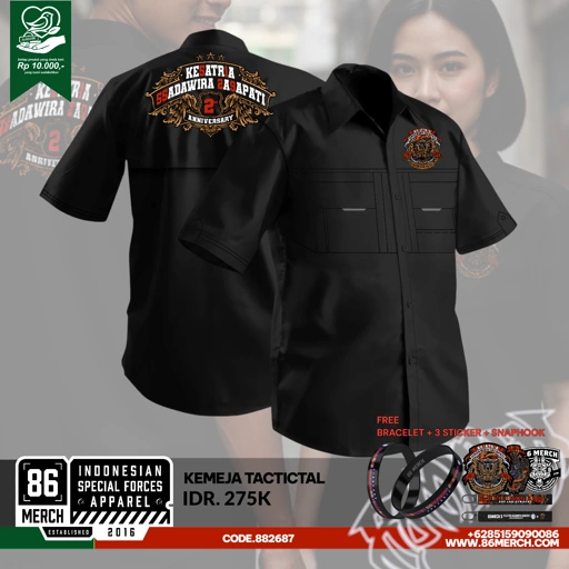 Image of KEMEJA TACTICAL KESATRIASADAWIRA 2nd ANNIVERSARY 