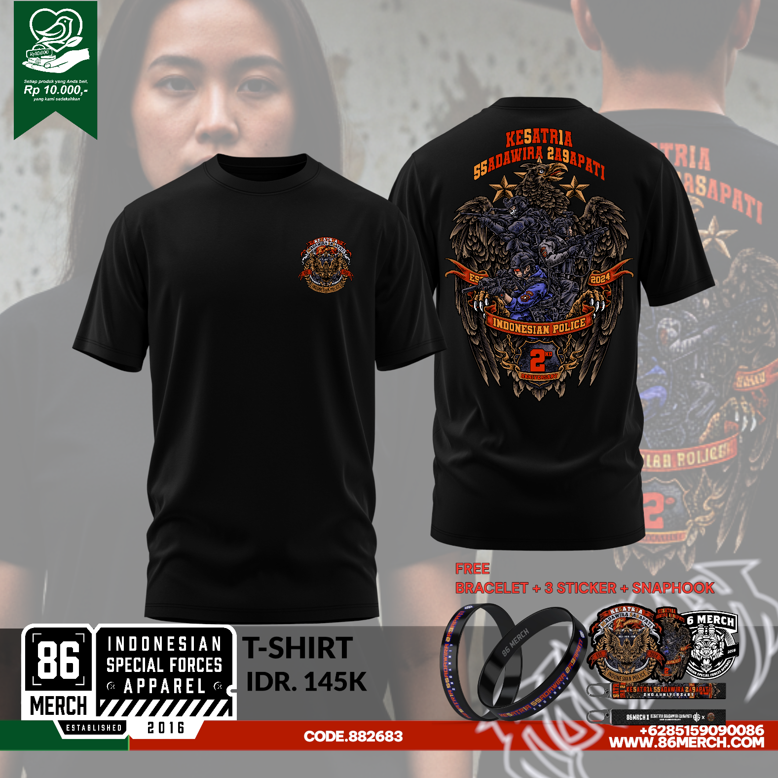 TSHIRT KESATRIA SADAWIRA 2nd ANNIVERSARY