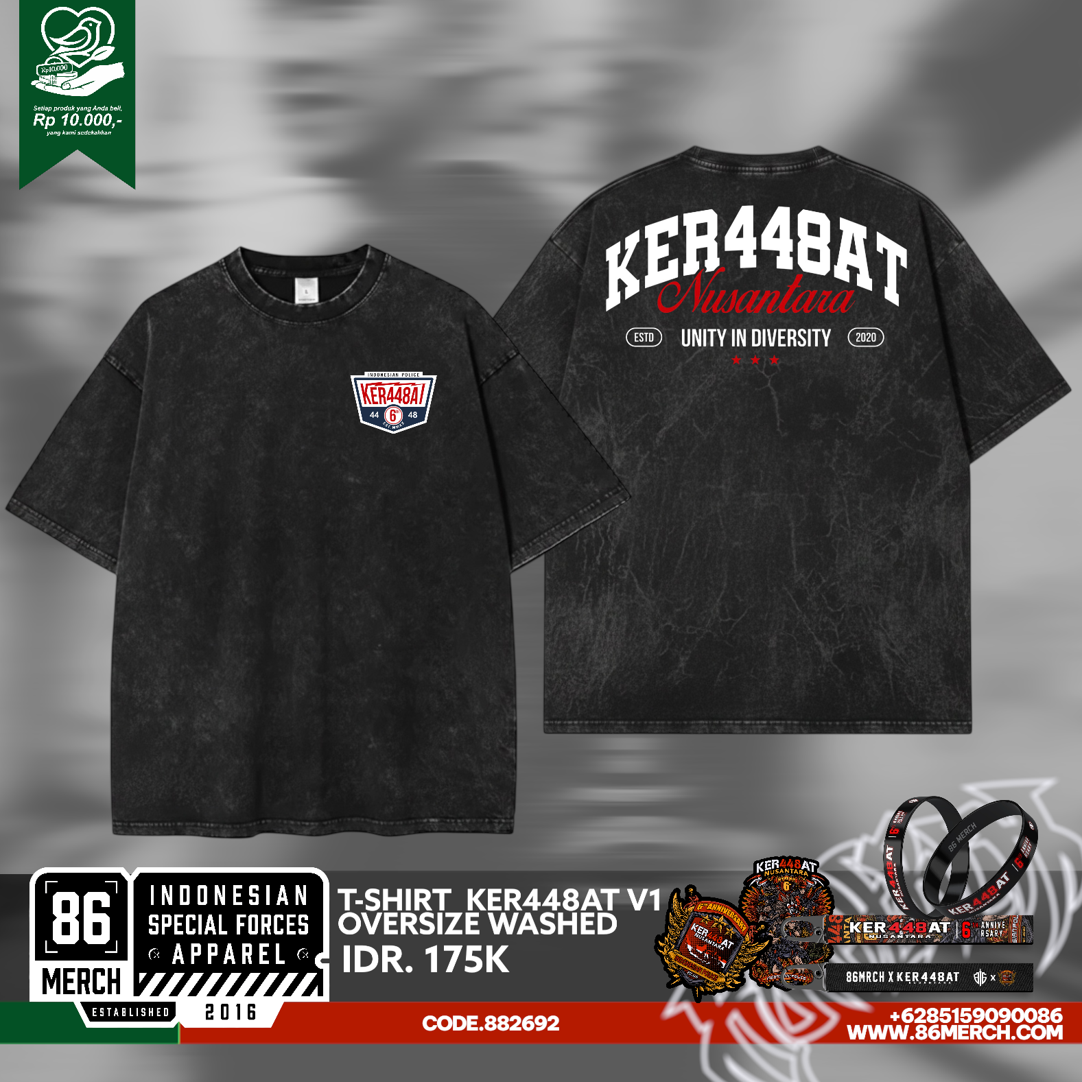 TSHIRT KER448AT  OVERSIZE 6th ANNIVE V1