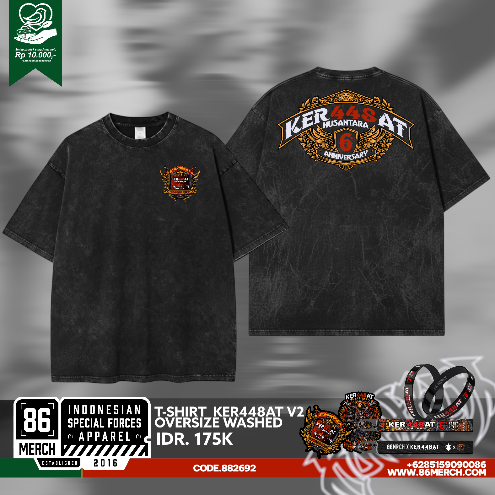 TSHIRT KER448AT OVERSIZE 6th ANNIVE V2