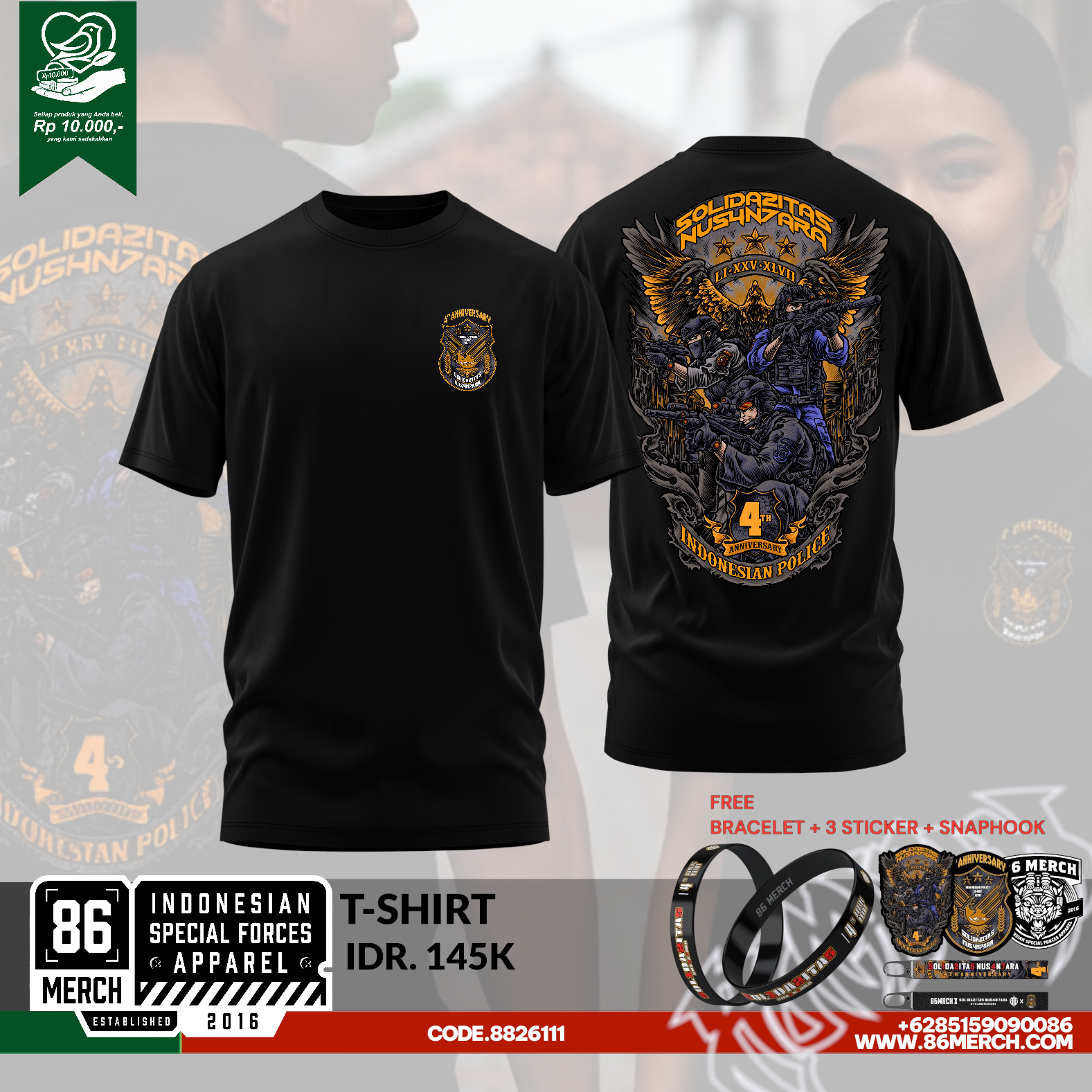 TSHIRT SOLIDARITAS 4TH ANNIVERSARY