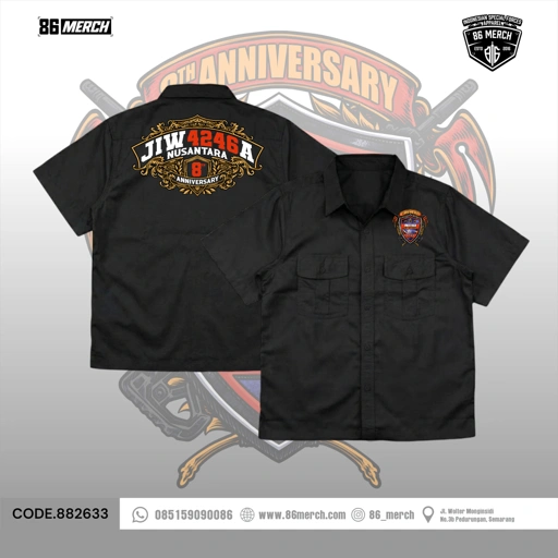 Image of KEMEJA WORKSHIRT JIW4246A  6TH ANNIVERSARY 