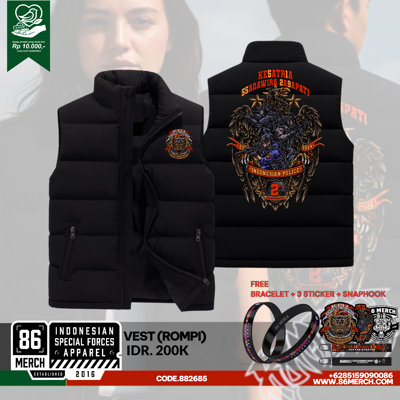 VEST (ROMPI) KESATRIASADAWIRA 2nd ANNIVERSARY 