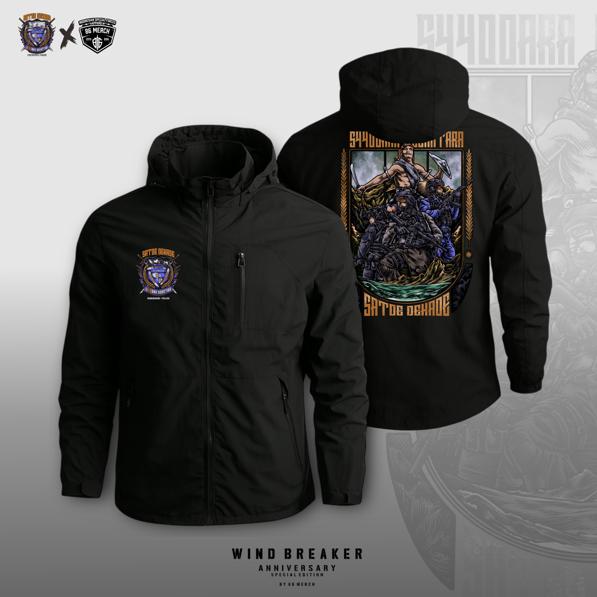 JAKET WINDBREAKER S440DARA 10TH ANNIVERSARY
