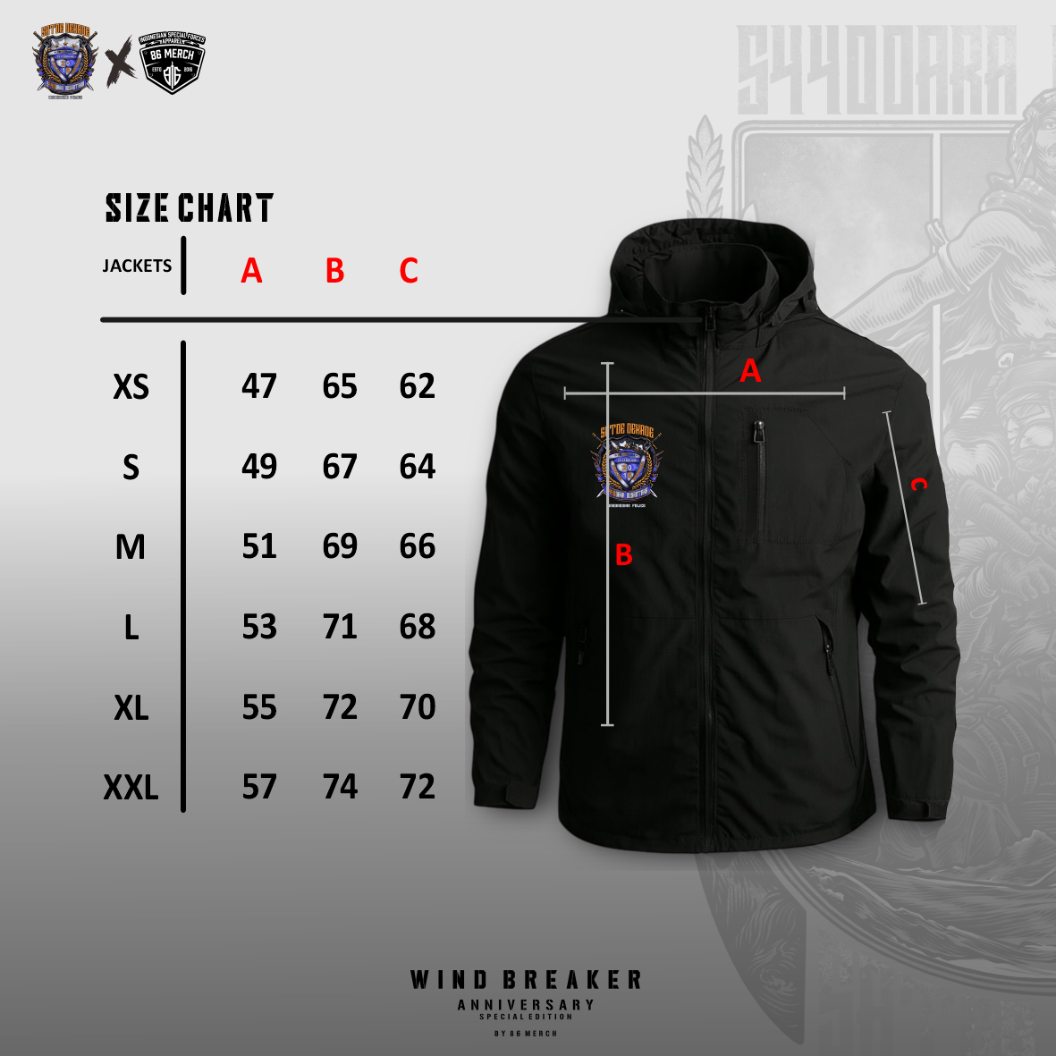 JAKET WINDBREAKER S440DARA 10TH ANNIVERSARY