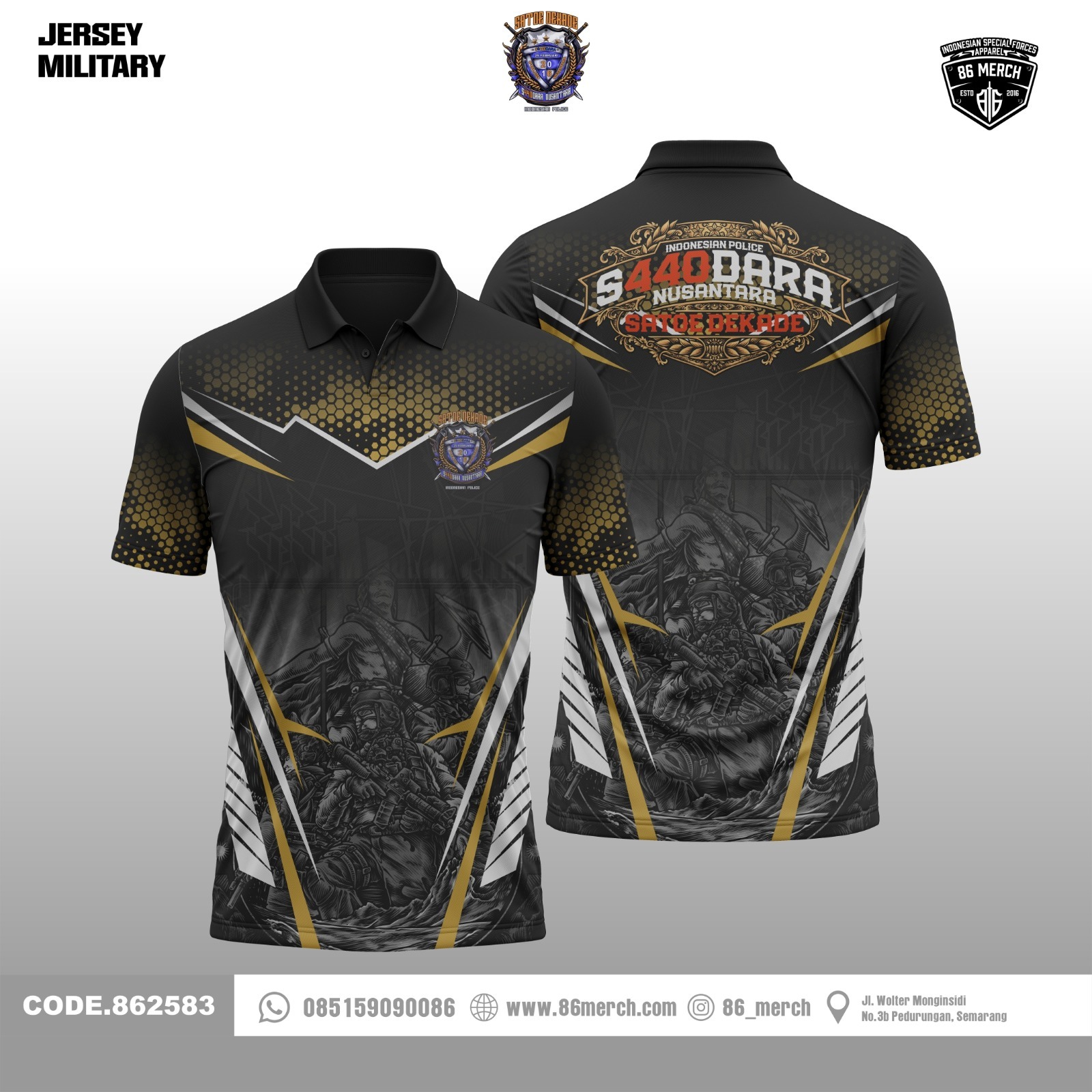 POLOSHIRT JERSEY S440DARA 10th ANNIVERSARY