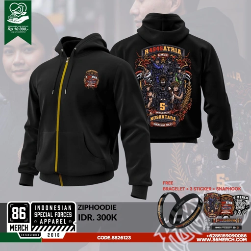 Image of ZIP HOODIE JACKET R4945ATRIA 5th ANNIV