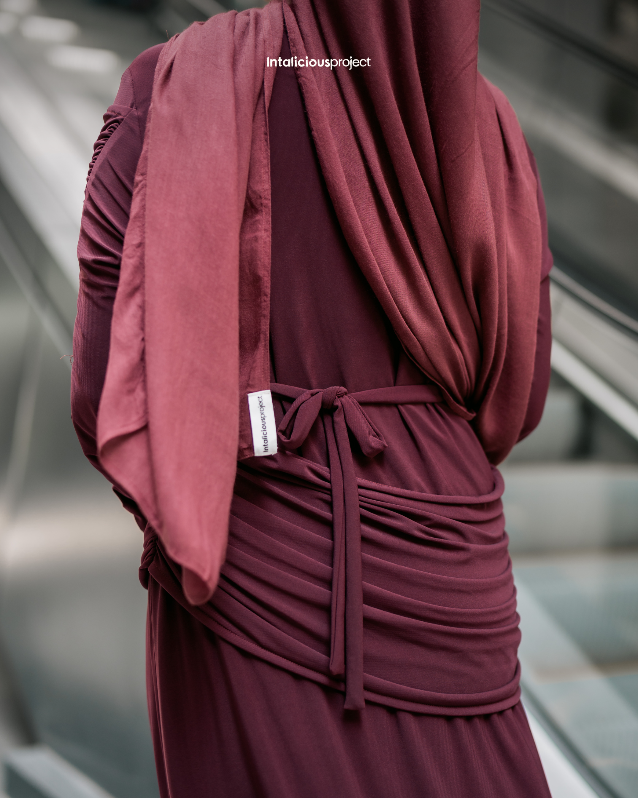 Intaliciousproject - Monalisa Dress in Merlotwine