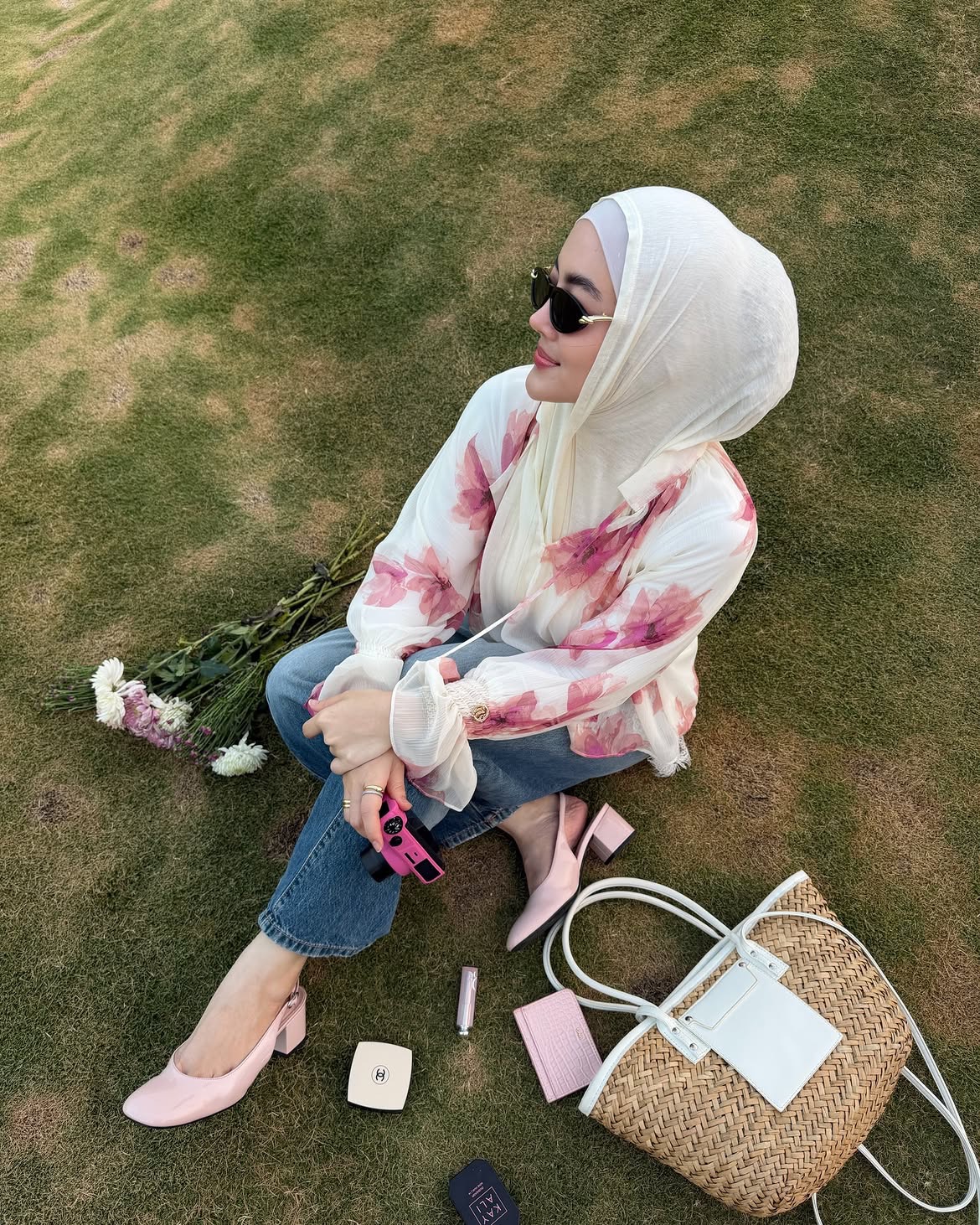 Intaliciousproject - Lea Blouse in Floral Blush