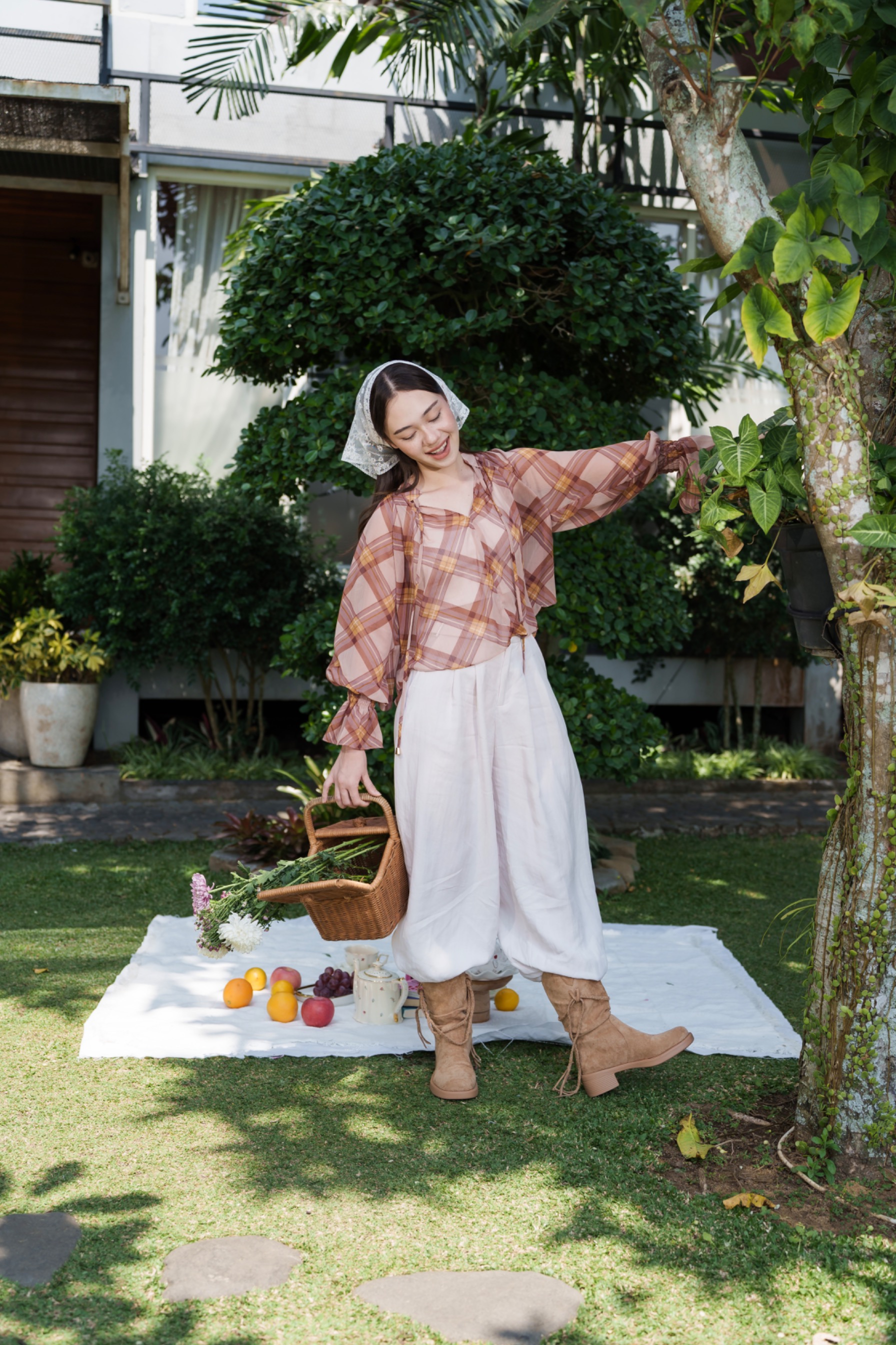Intaliciousproject - Lea Blouse in Mauveline