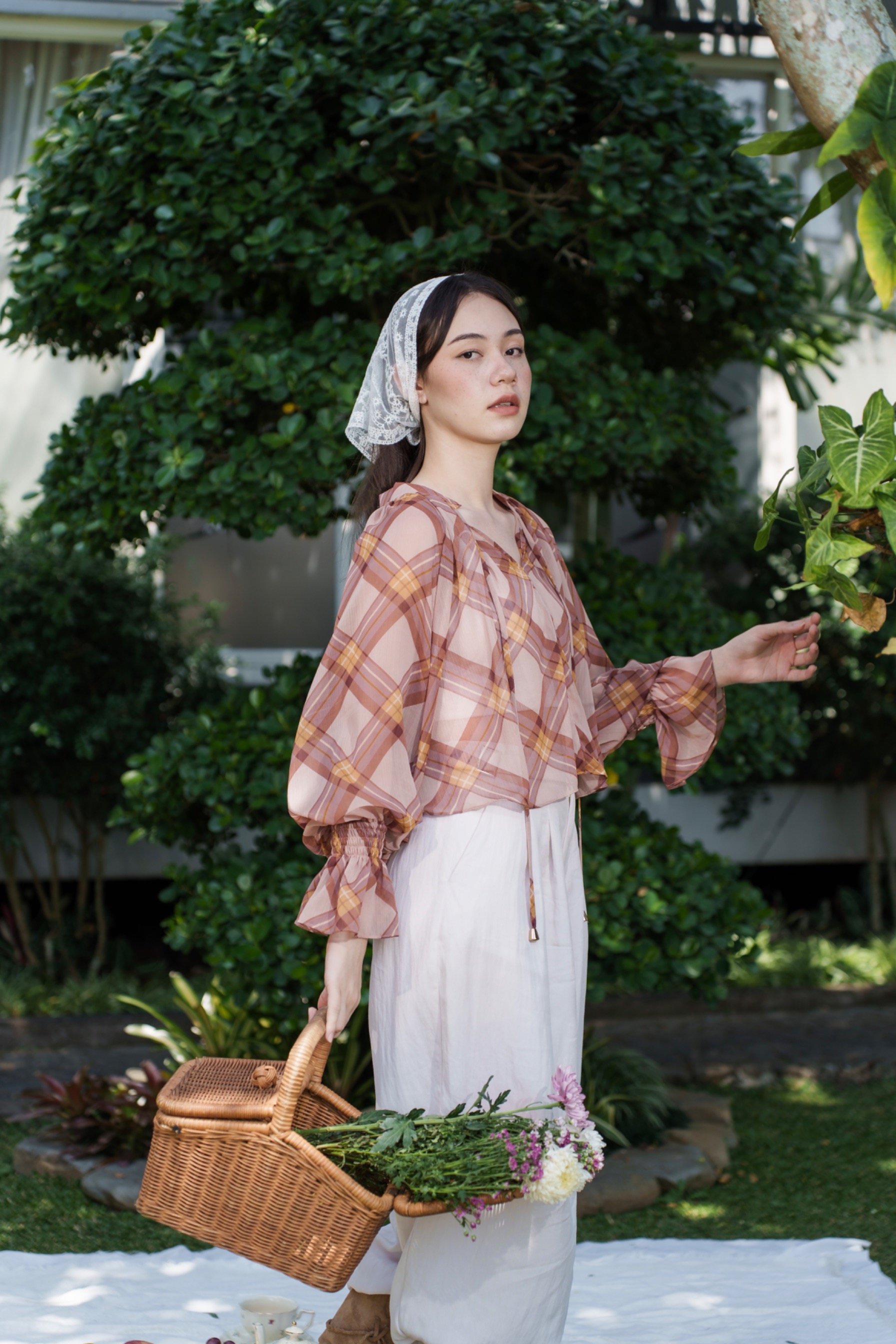 Intaliciousproject - Lea Blouse in Mauveline