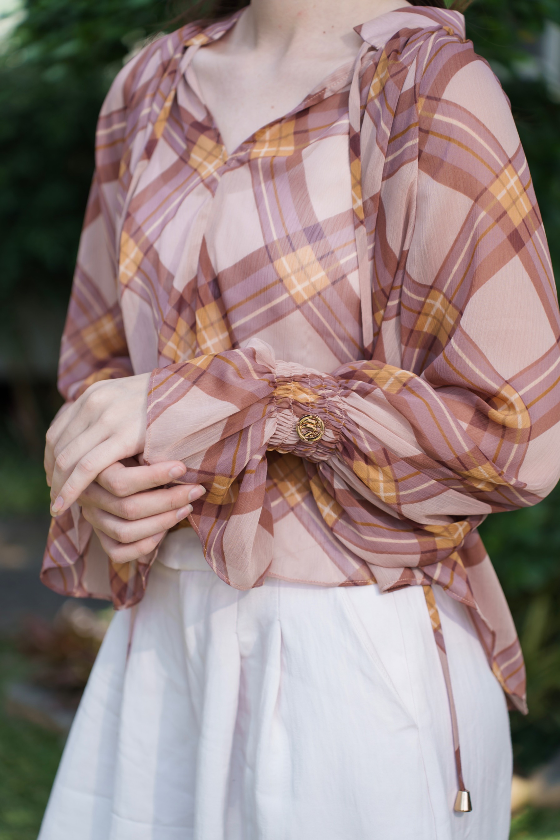 Intaliciousproject - Lea Blouse in Mauveline