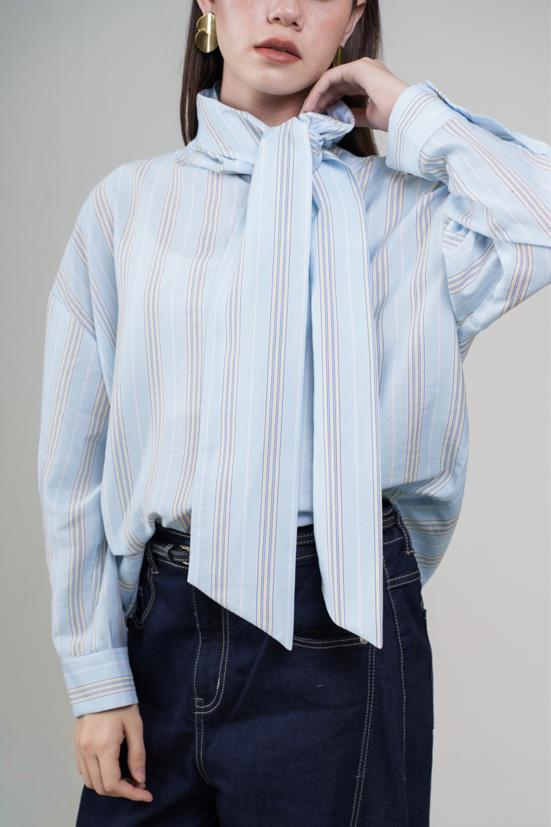 Intaliciousproject - Emily Pinstripe Blouse