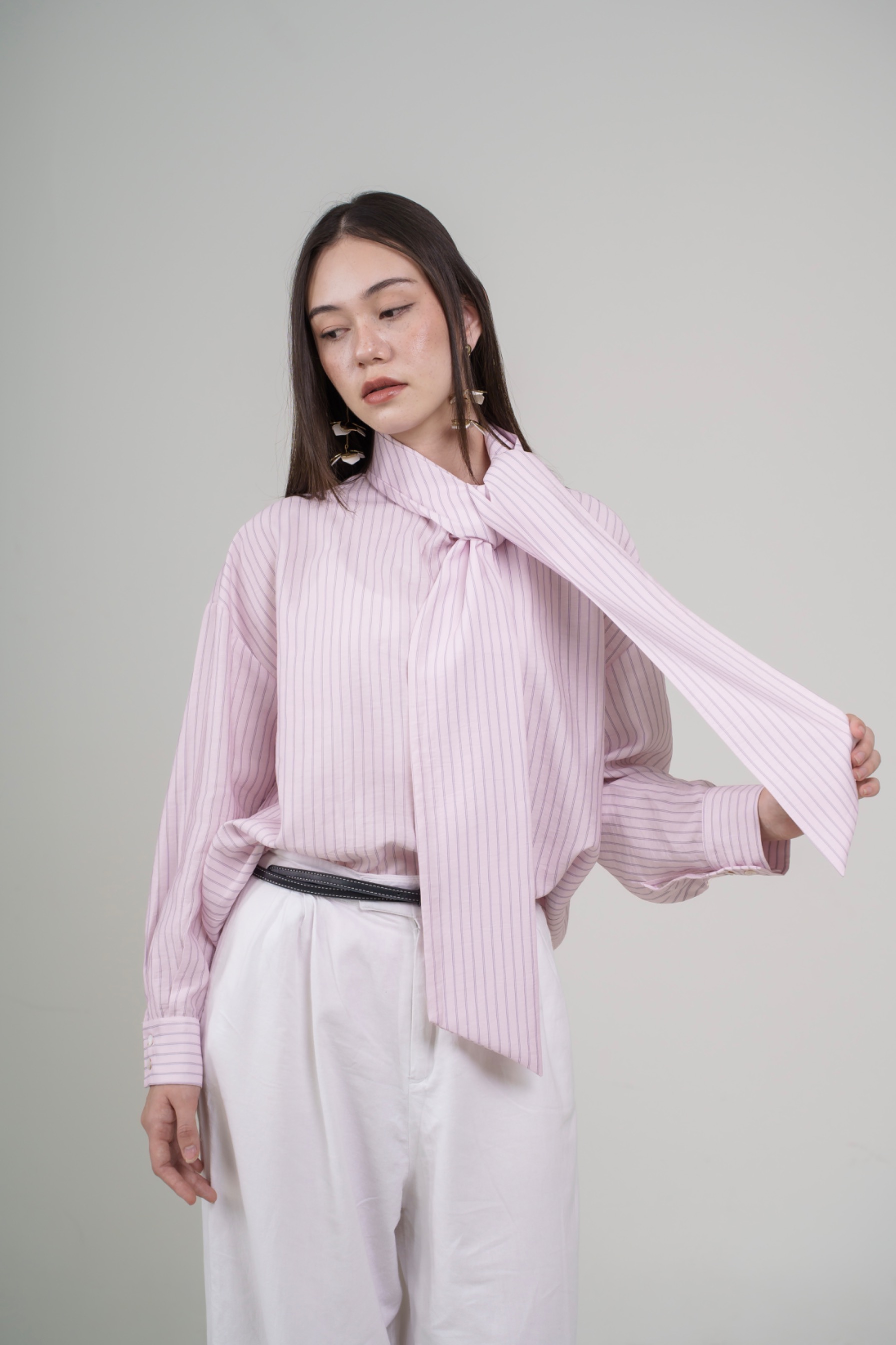 Intaliciousproject - Emily Pinstripe Blouse