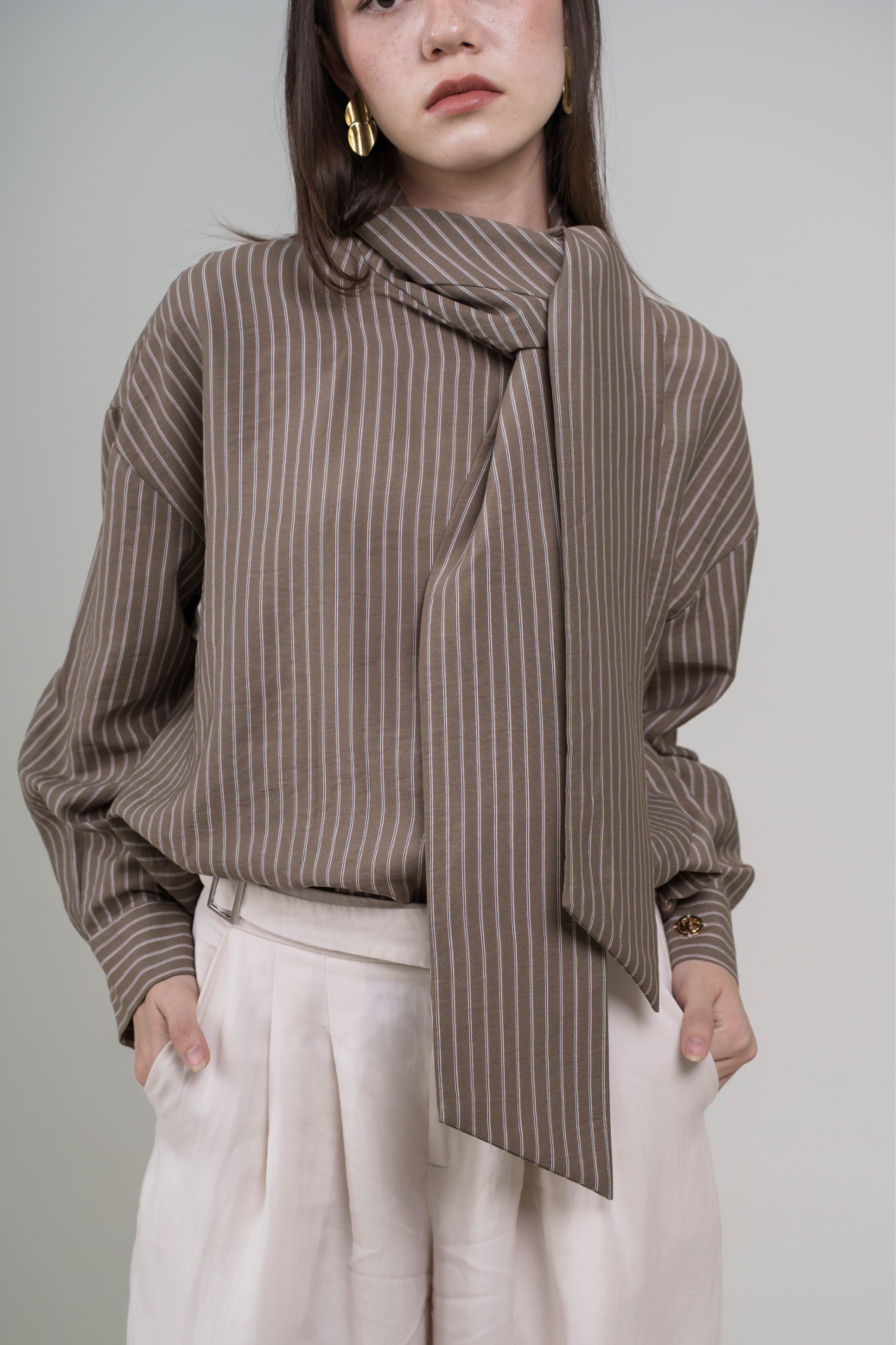 Intaliciousproject - Emily Pinstripe Blouse