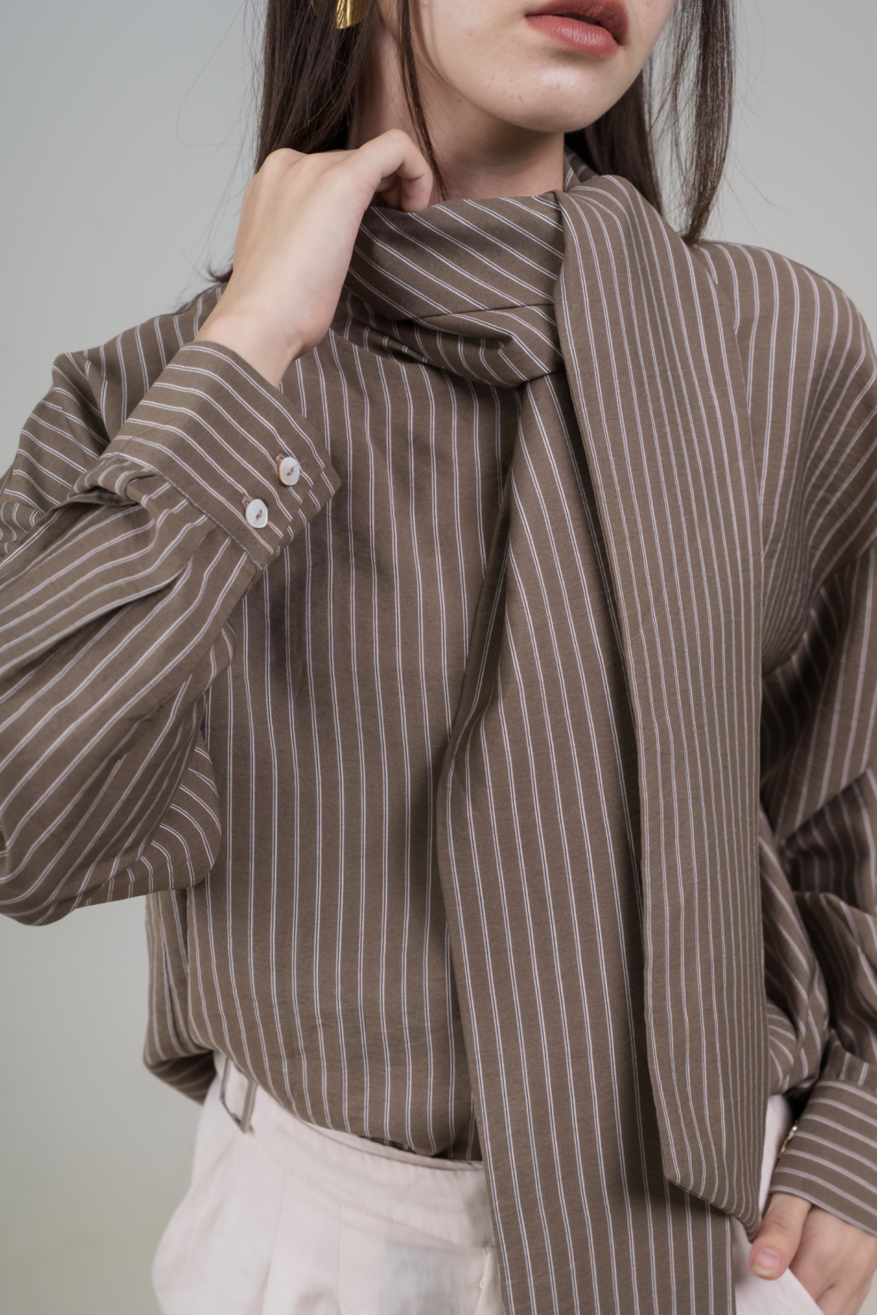 Intaliciousproject - Emily Pinstripe Blouse