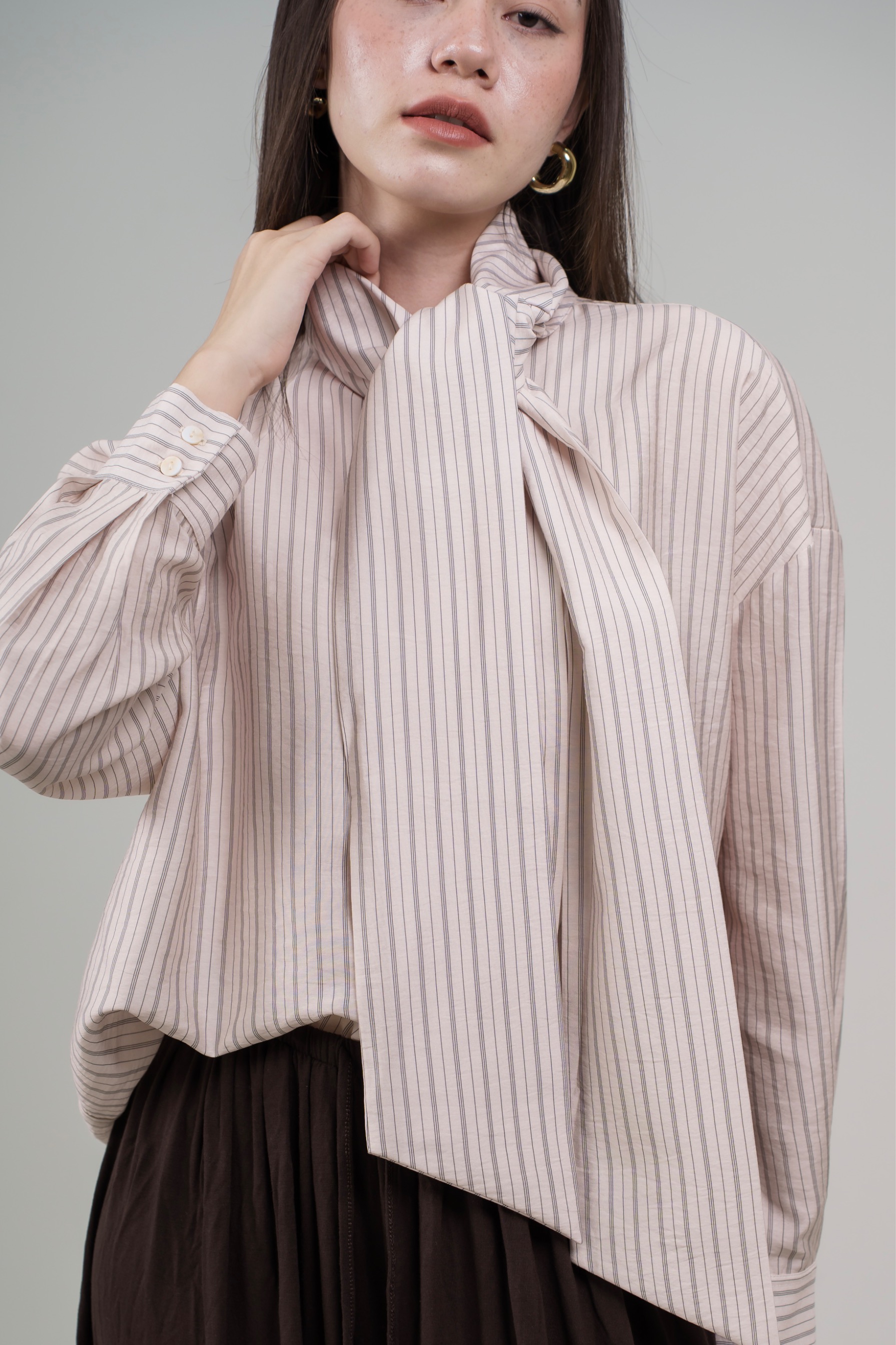 Intaliciousproject - Emily Pinstripe Blouse