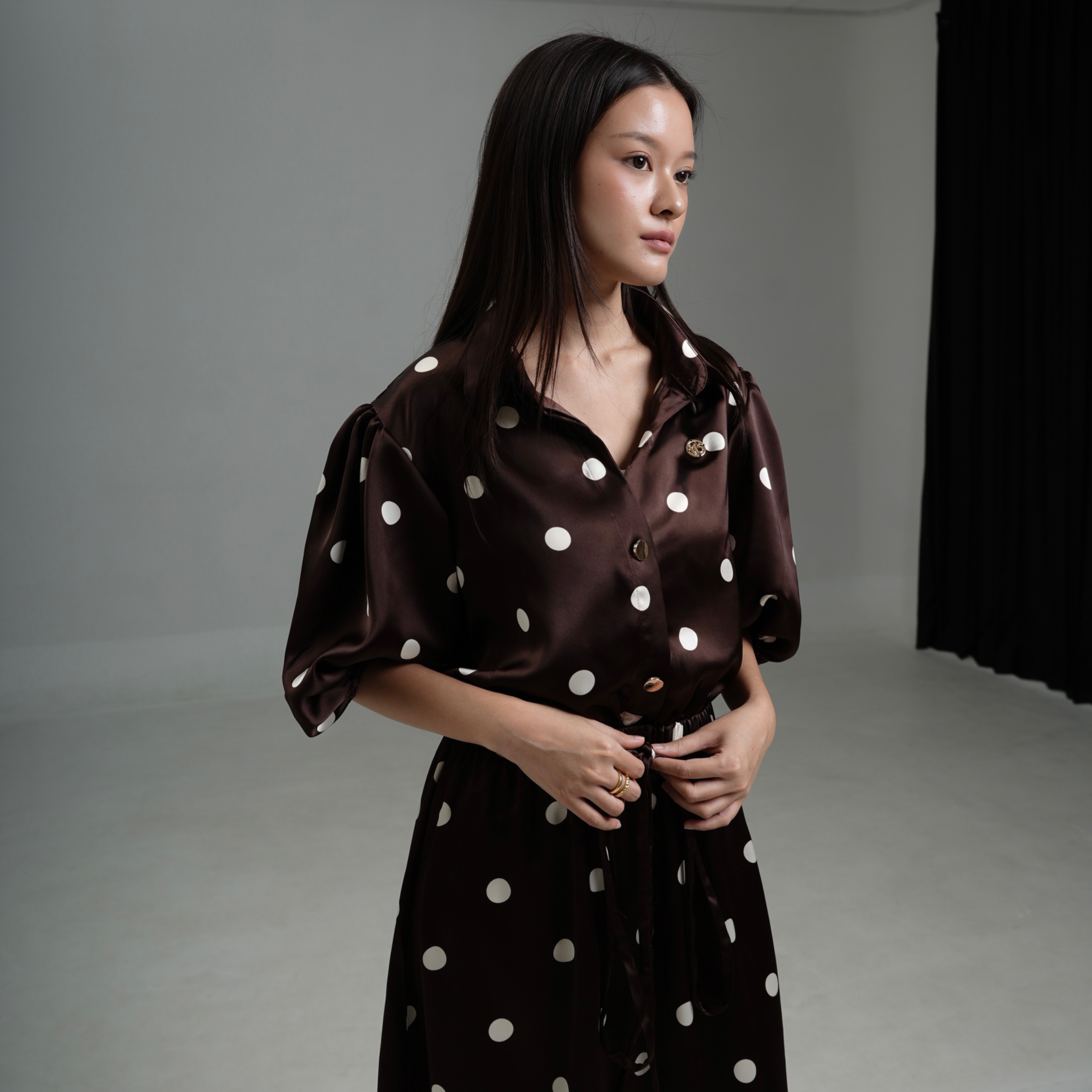 Intaliciousproject - Luce Puff Sleeve Dress