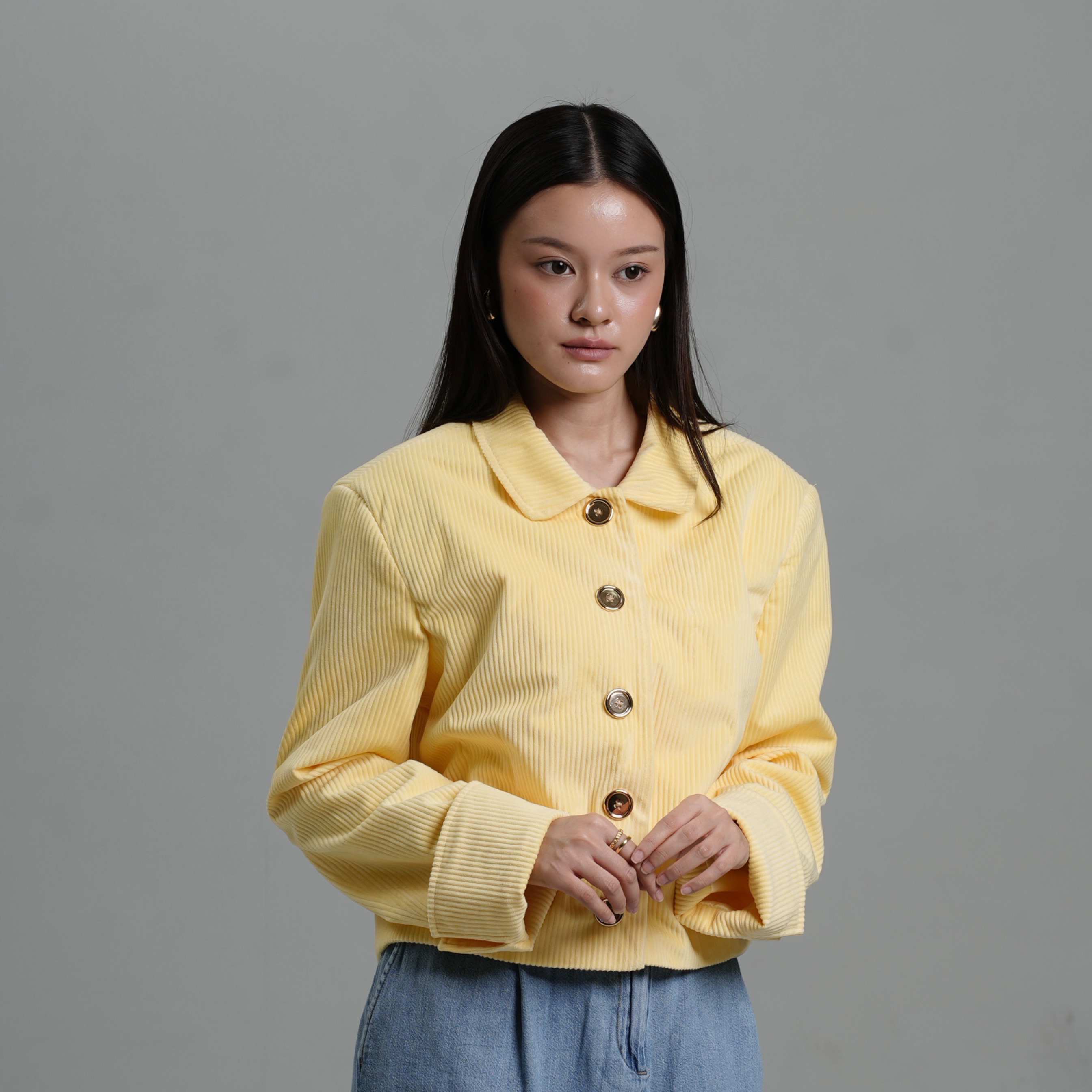 Intaliciousproject - Eve Blazer in Butter Cream