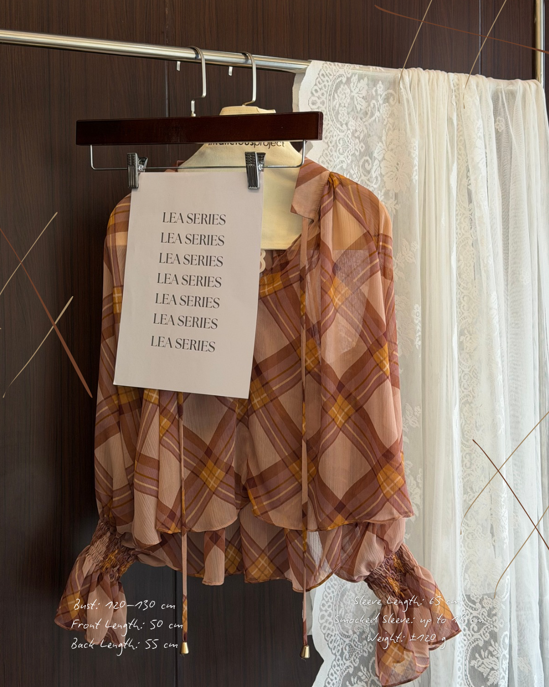Intaliciousproject - Lea Blouse in Mauveline