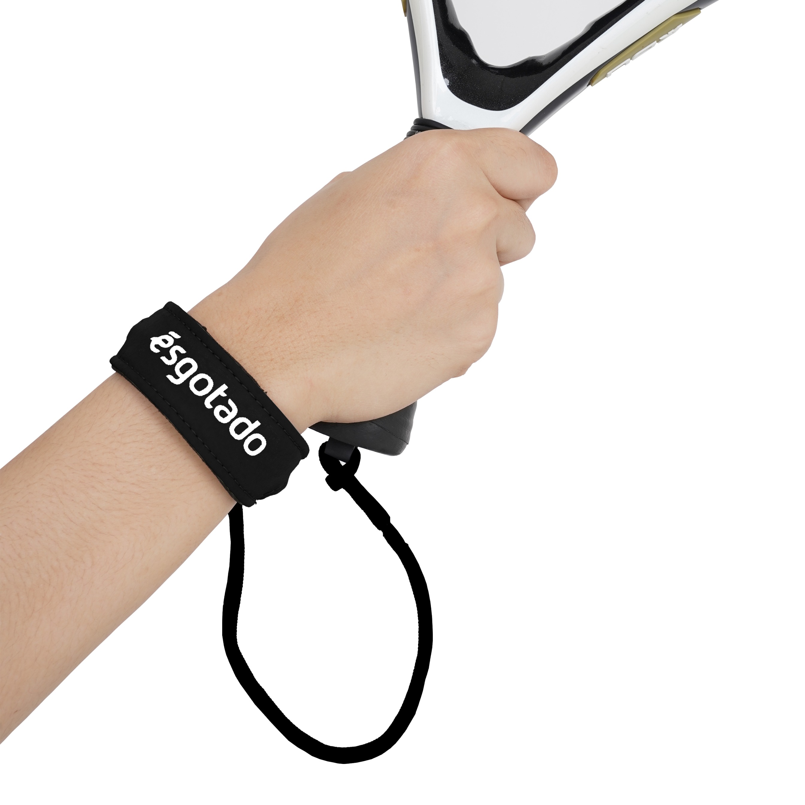 Padel Wrist Strap Adjustable Replacement Black