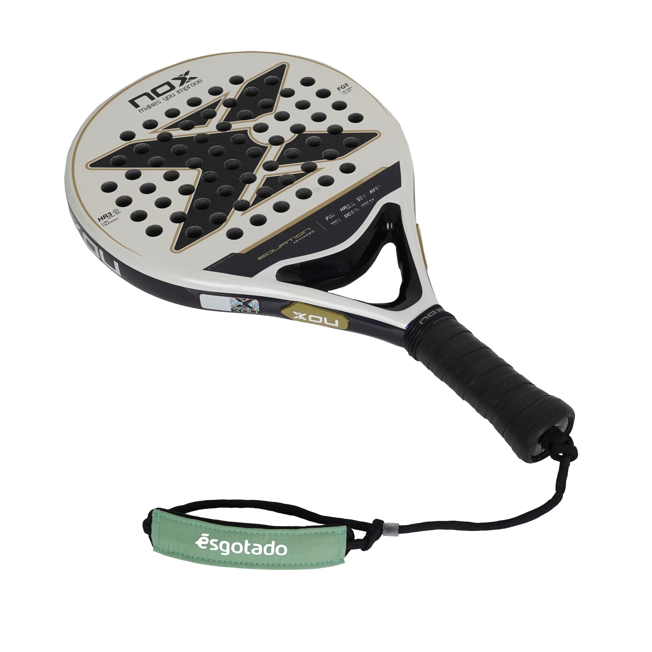 Padel Wrist Strap Adjustable Replacement Green Eco