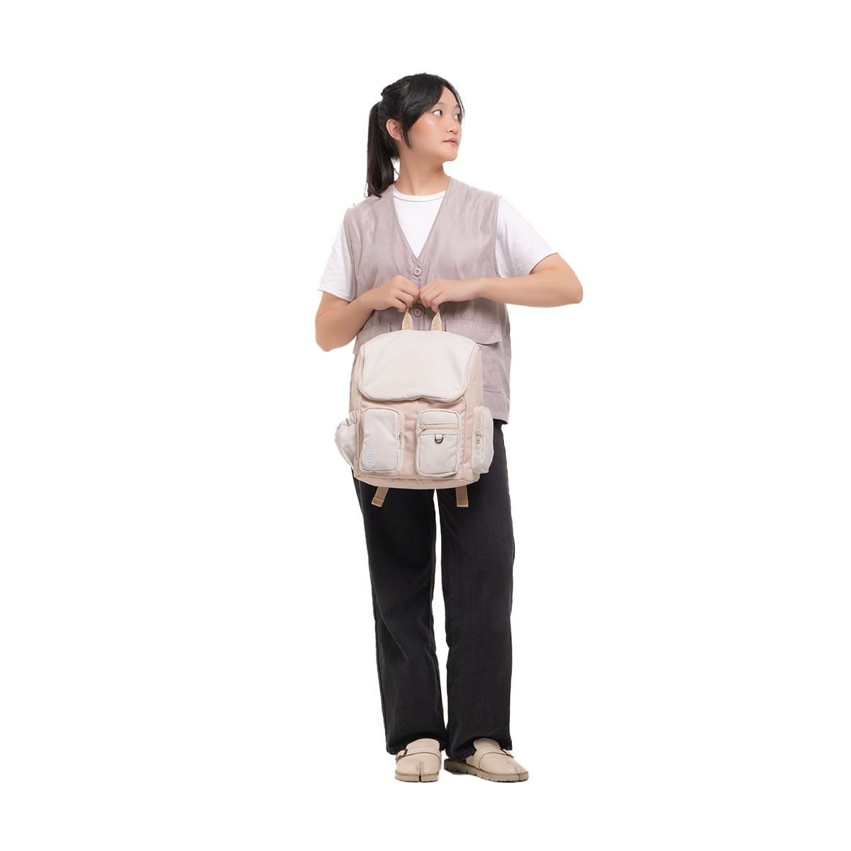 Mochilo Viprimo Beige Cream