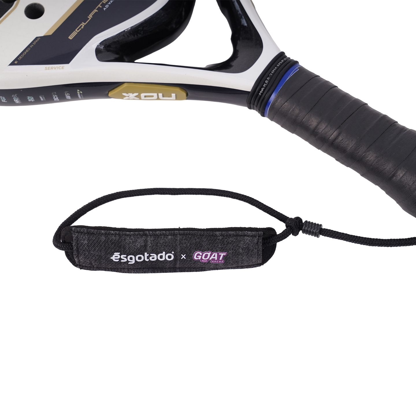 Padel Wrist Strap x GOAT Adjustable Replacement Black