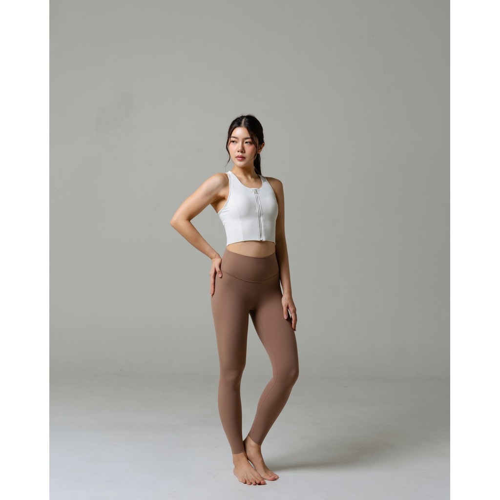 Laurelton Purella Sport Bra - Zipper Bra & Extra Back Support | Sport Bra Yoga Pilates Gym Wanita Atasan Olahraga Wanita