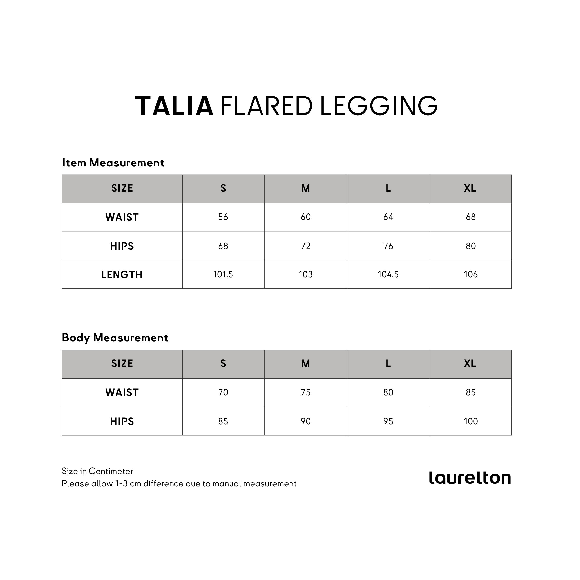 Laurelton Talia Flared Legging - High Waist & Flared Legging | Legging Olahraga Yoga Pilates Gym Wanita Celana Olahraga Wanita