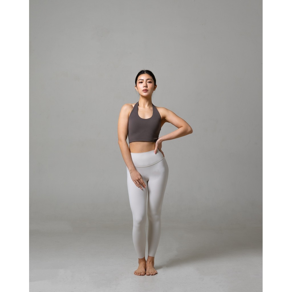 Laurelton Dynamic Soft Flex Halter Sport Bra - Halter Design & Light Support | Sport Bra Yoga Pilates Gym Wanita Atasan Olahraga Wanita