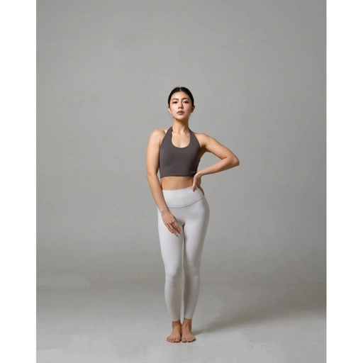 Laurelton Dynamic Soft Flex Halter Sport Bra - Halter Design & Light Support | Sport Bra Yoga Pilates Gym Wanita Atasan Olahraga Wanita