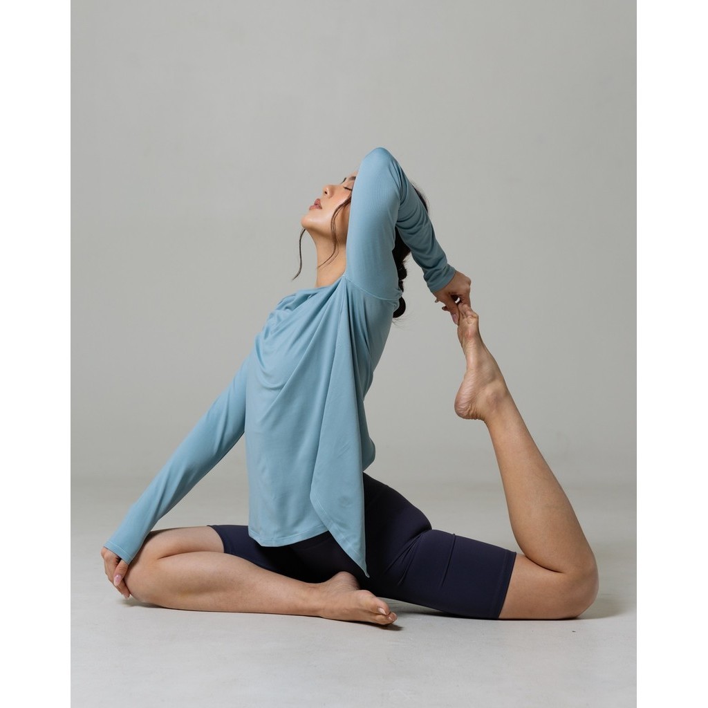Laurelton Miso Long Sleeve - Breathable & Multiway Styling | Baju Olahraga Yoga Pilates Gym Wanita Atasan Olahraga Wanita