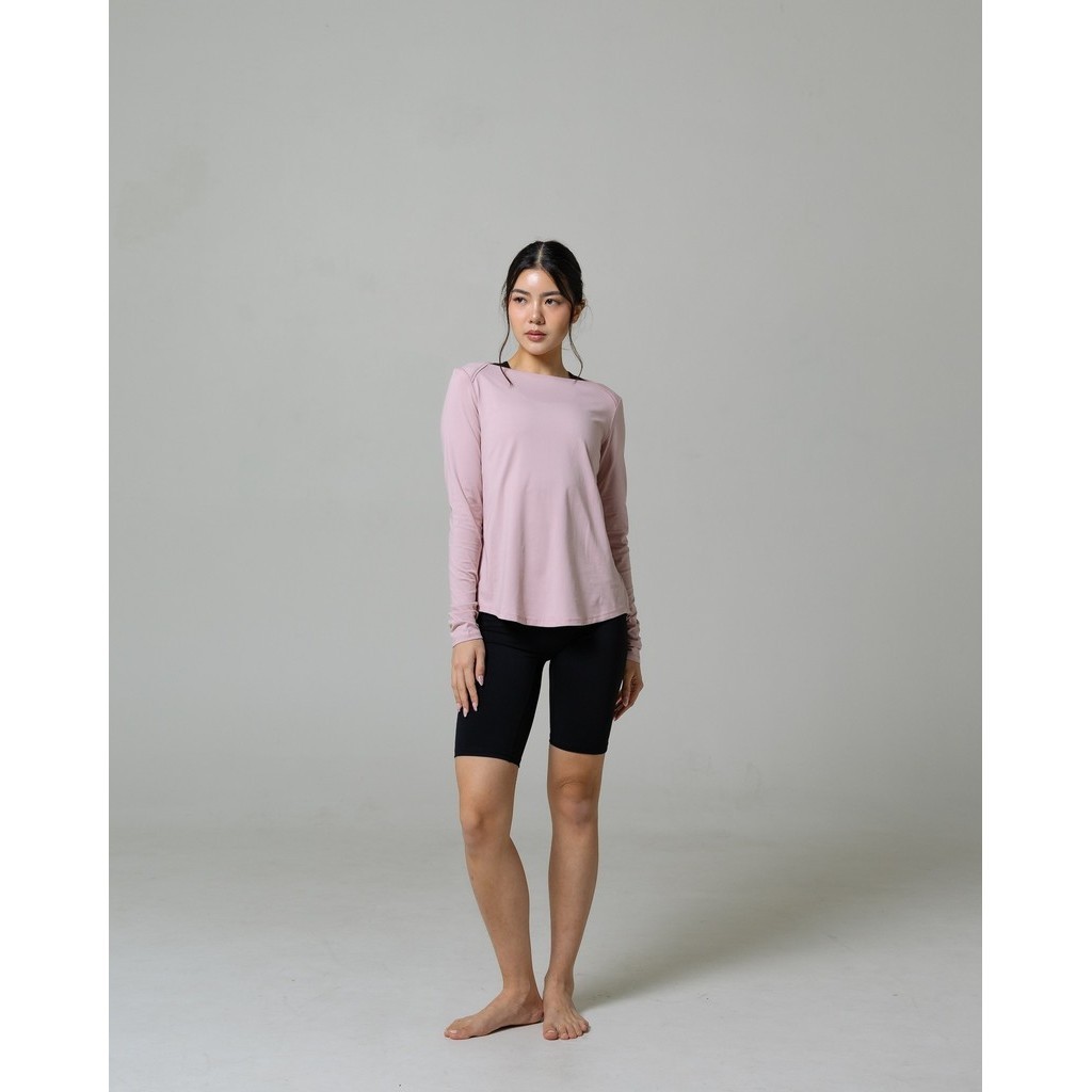 Laurelton Miso Long Sleeve - Breathable & Multiway Styling | Baju Olahraga Yoga Pilates Gym Wanita Atasan Olahraga Wanita