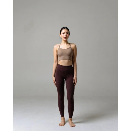 Laurelton Pulse Sport Bra - Crossback & Side Pleats Bra | Baju Olahraga Yoga Pilates Gym Wanita Atasan Olahraga Wanita