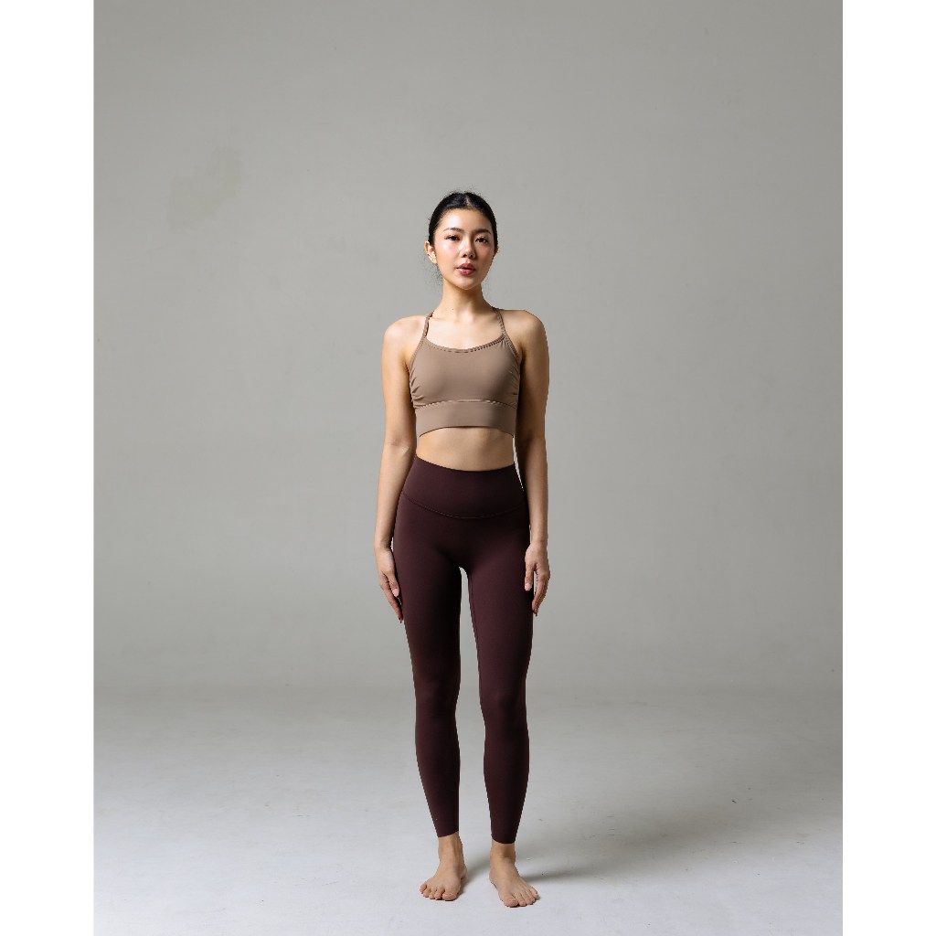 Laurelton Pulse Sport Bra - Crossback & Side Pleats Bra | Baju Olahraga Yoga Pilates Gym Wanita Atasan Olahraga Wanita