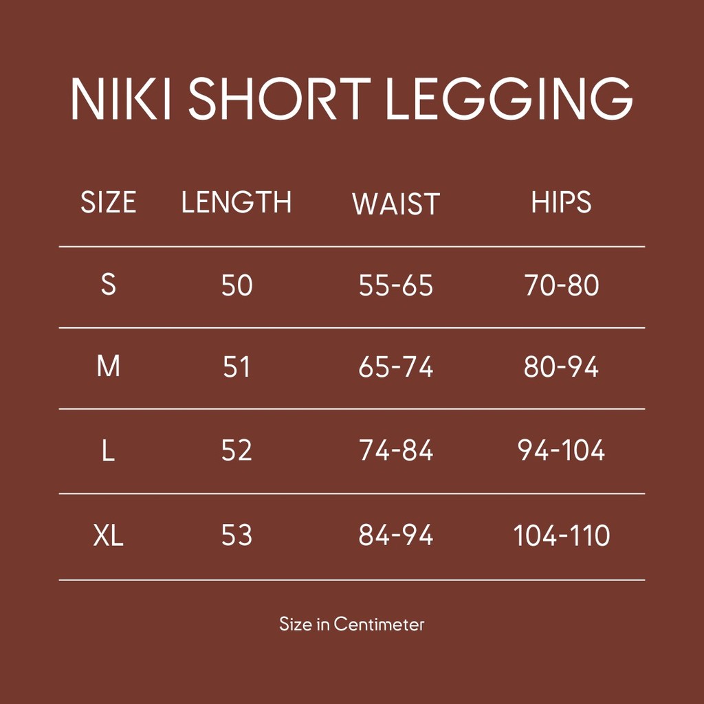 Laurelton Niki Short Legging - High Waistband & Tummy Control | Legging Olahraga Yoga Pilates Gym Wanita Celana Olahraga Wanita