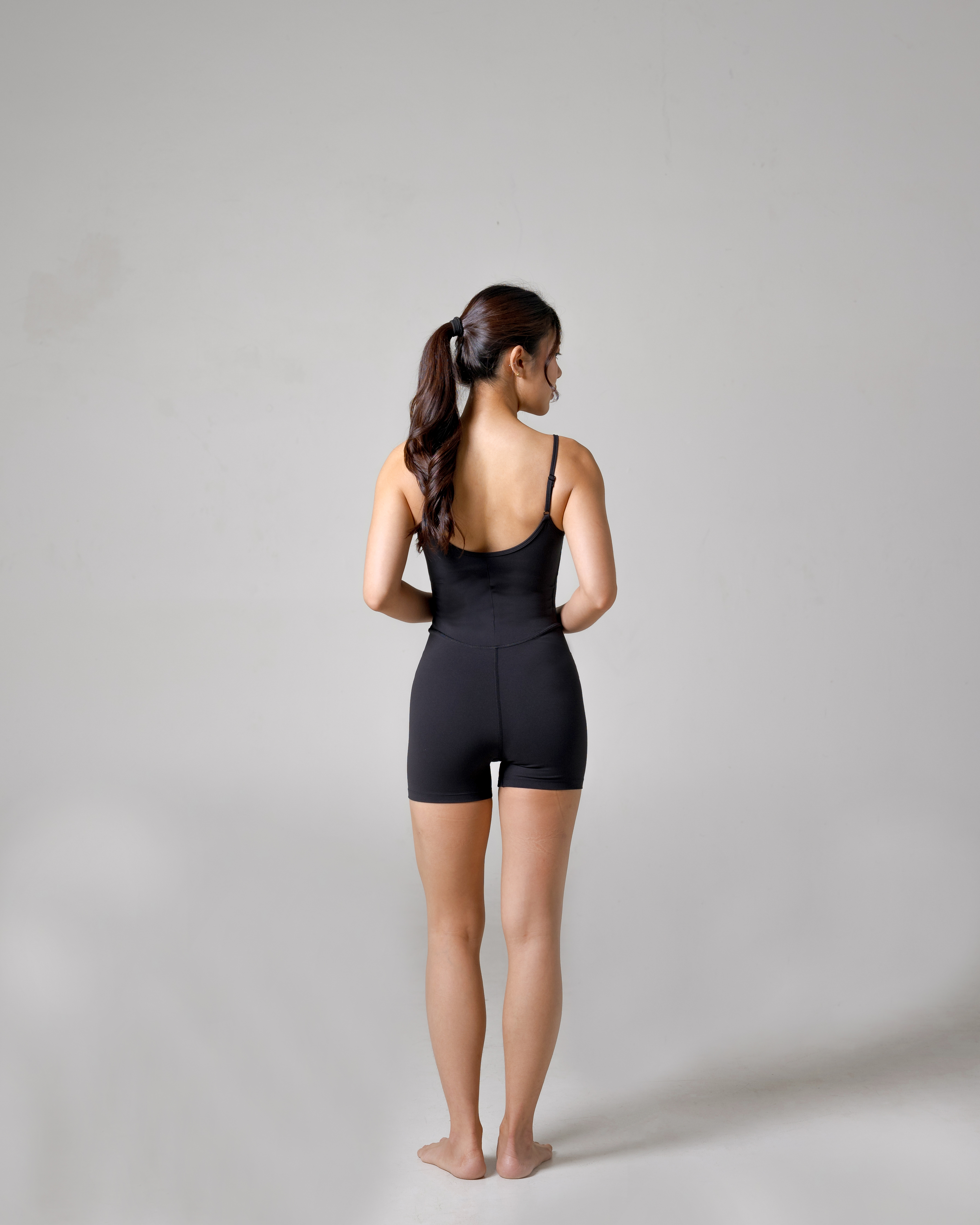 Laurelton Airy Bodysuit – Built-in Sports Bra | Adjustable Strap | Bodysuit Olahraga Wanita Yoga Pilates Dance Casual
