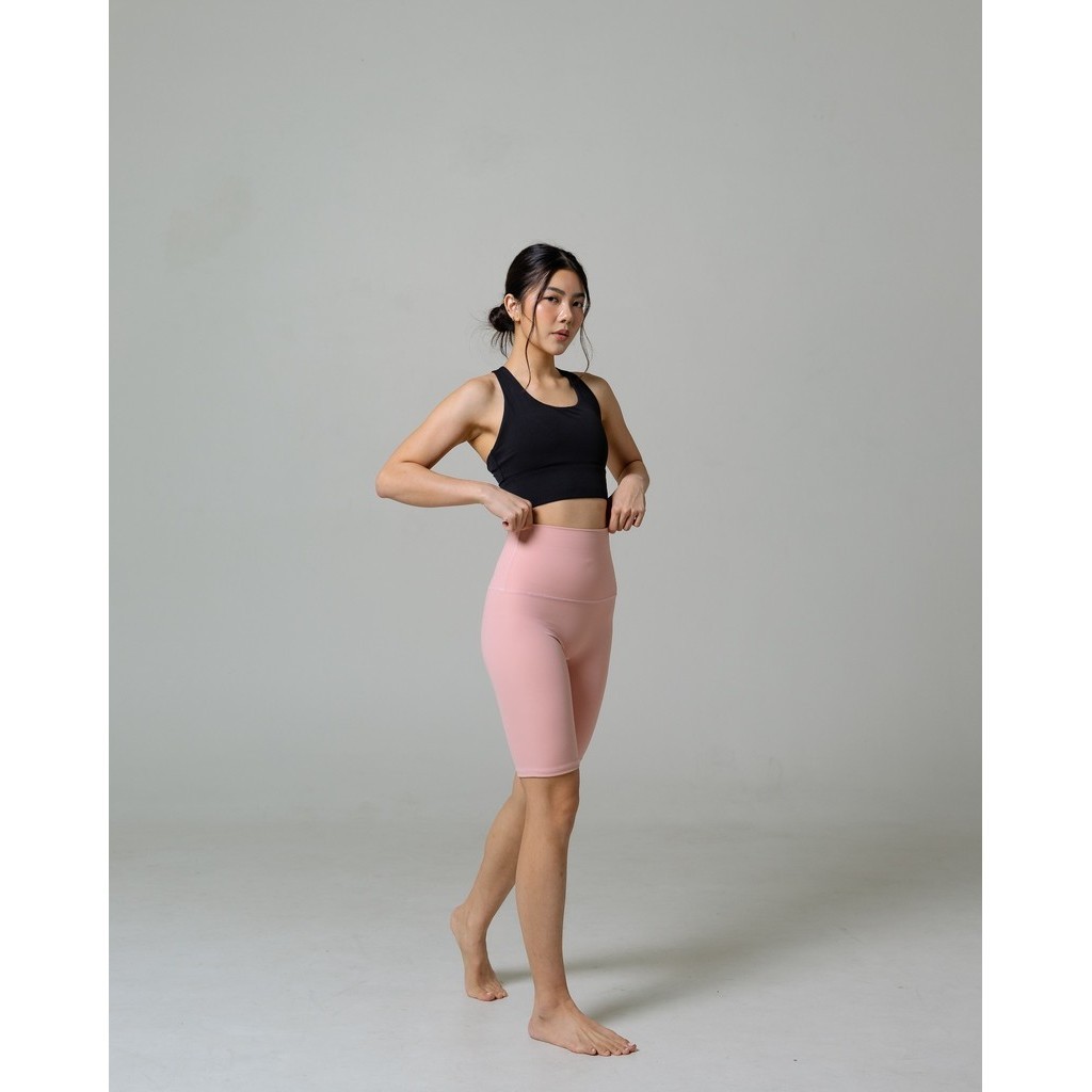 Laurelton Niki Short Legging - High Waistband & Tummy Control | Legging Olahraga Yoga Pilates Gym Wanita Celana Olahraga Wanita