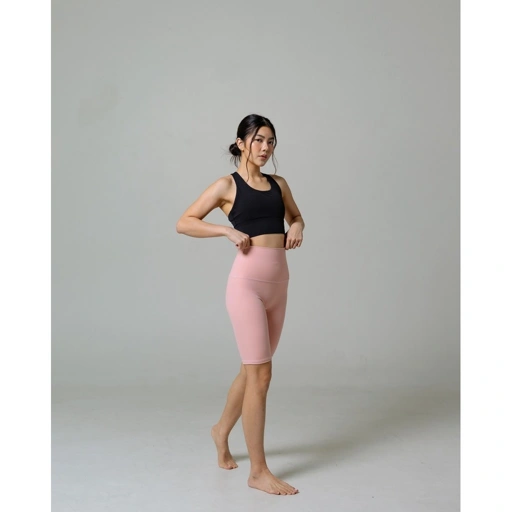 Laurelton Niki Short Legging - High Waistband & Tummy Control | Legging Olahraga Yoga Pilates Gym Wanita Celana Olahraga Wanita
